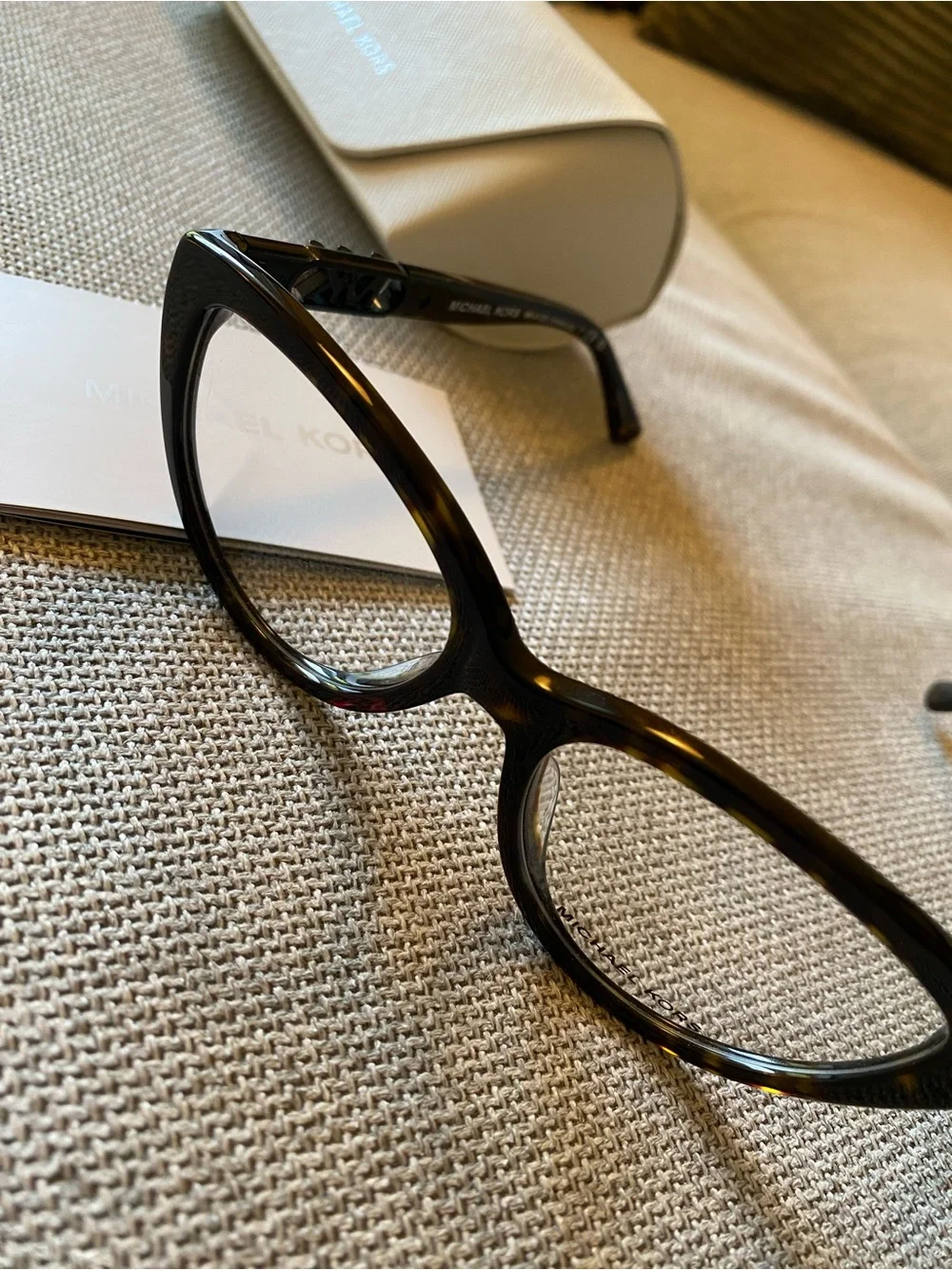 Michael Kors Cat-Eye Eyeglass Frames - Black Tortoiseshell